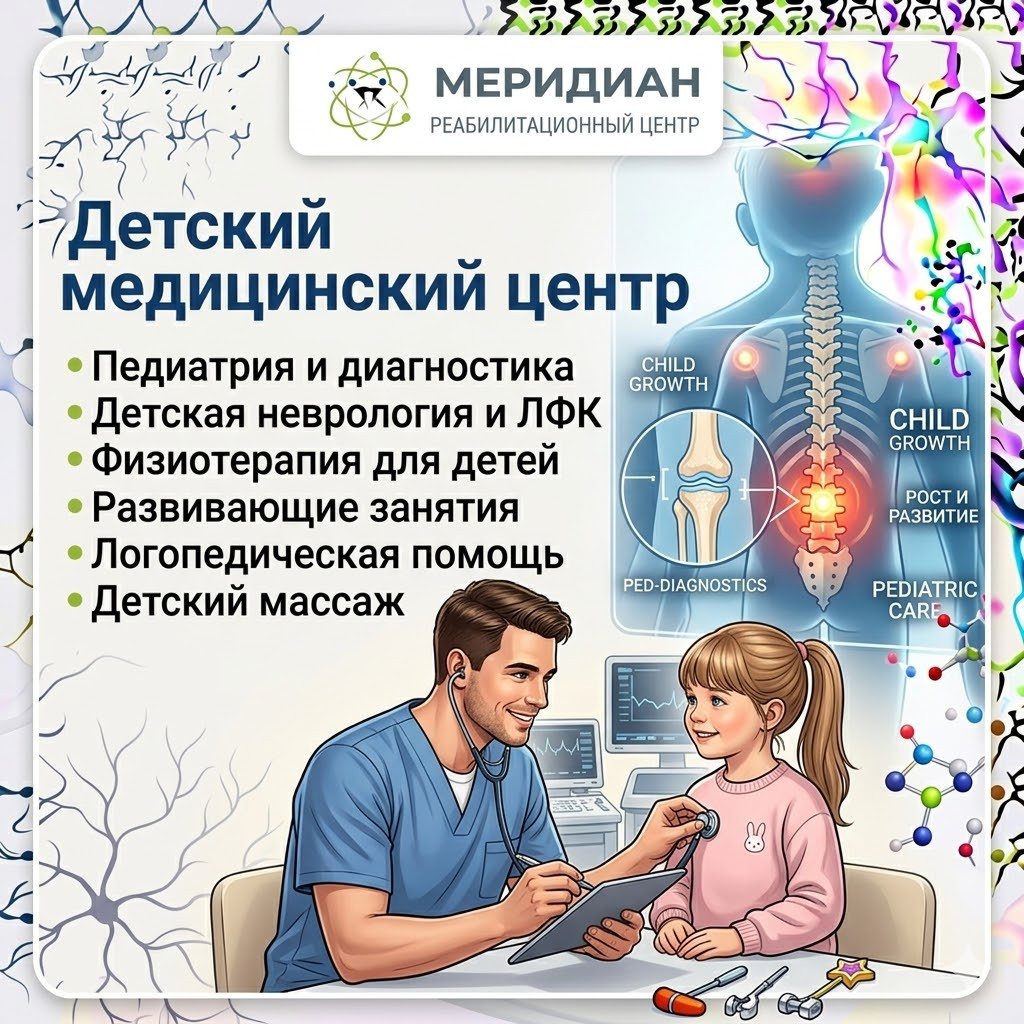 Детский медицинский центр в центре Меридиан