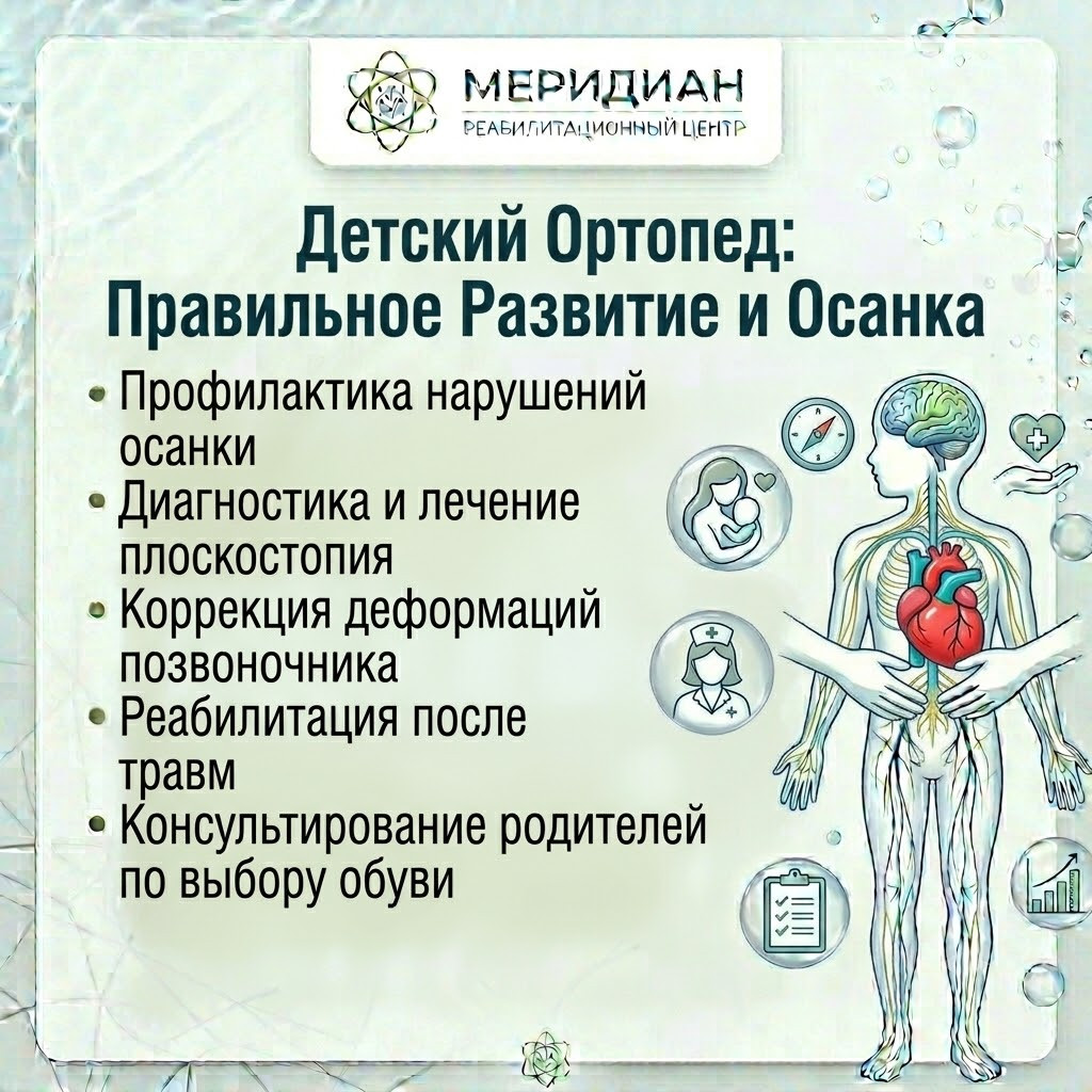 Детский ортопед в Краснодаре — центр Меридиан Детский ортопед в центре Меридиан Краснодар