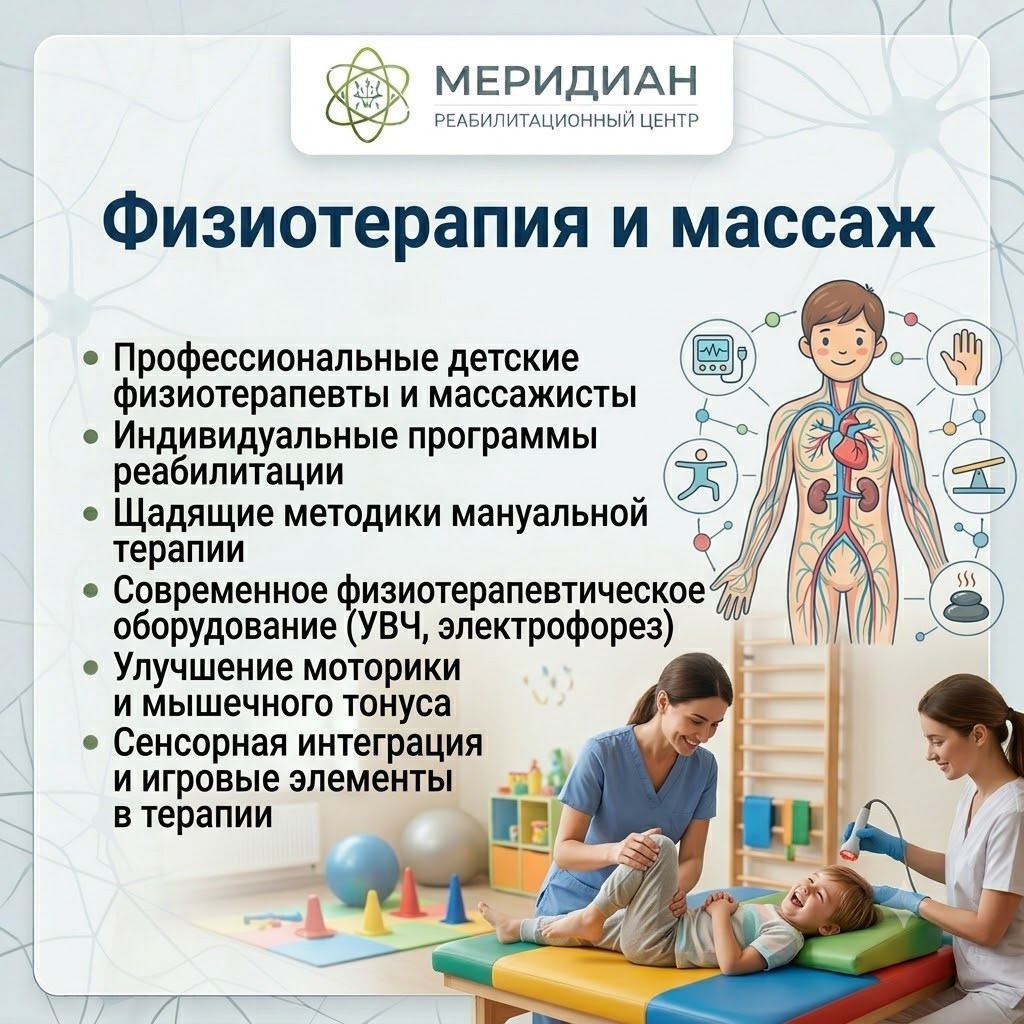 Физиотерапия и массаж в Краснодаре — центр Меридиан Физиотерапия и массаж в центре Меридиан Краснодар
