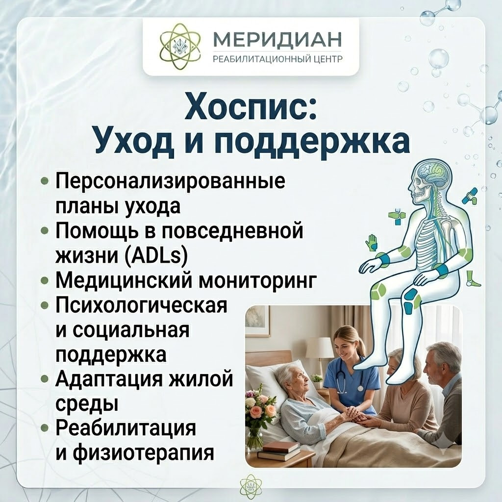 Хоспис в Краснодаре — уход и поддержка Хоспис в центре Меридиан Краснодар
