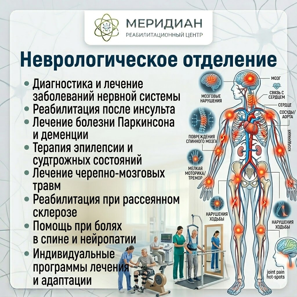 Неврологическое отделение в Краснодаре Неврологическое отделение в центре Меридиан
