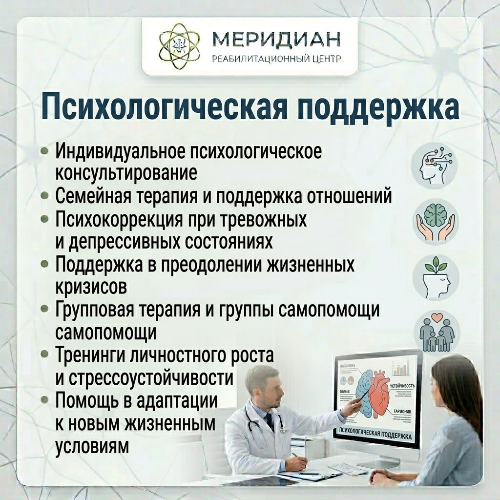 Психолог в Краснодаре — психологическая поддержка Психологическая поддержка в центре Меридиан Краснодар