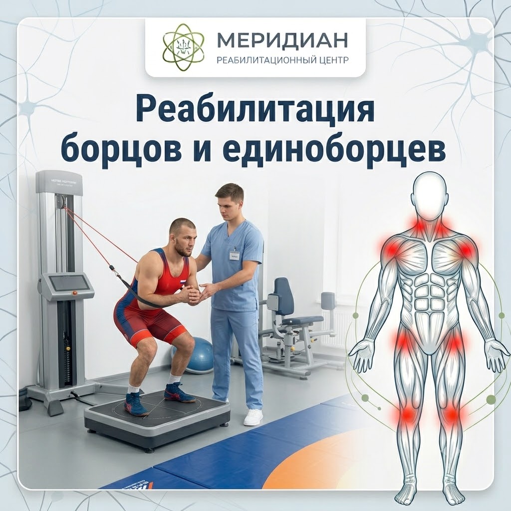 Реабилитация борцов и единоборцев — центр Меридиан, Краснодар Реабилитация борцов и единоборцев в Краснодаре — центр Меридиан