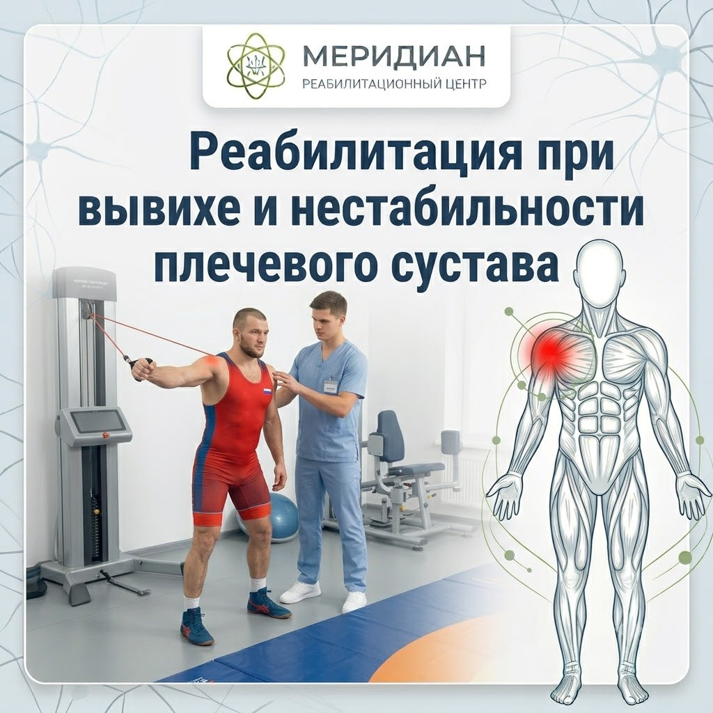 Реабилитация при вывихе плеча — центр Меридиан, Краснодар Реабилитация при вывихе и нестабильности плеча в Краснодаре — центр Меридиан